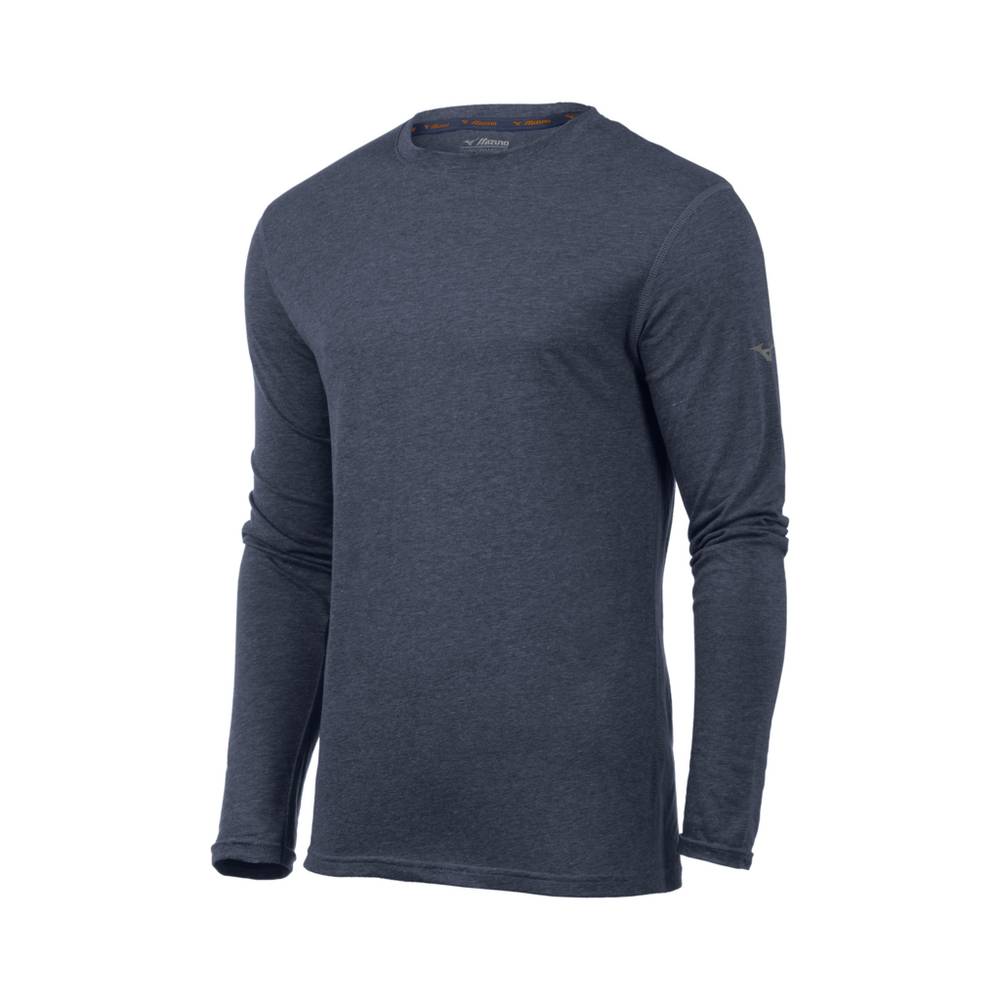 Sudaderas Mizuno Inspire Long Sleeve Hombre Indigo Ofertas SGMI-85072